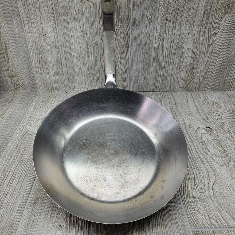 Revere Ware Institutional Stainless Fry Pan Patio 12